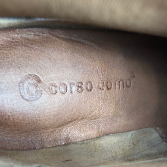 CORSO COMO Camel Tan Wedged Booties - Picture 2 of 6